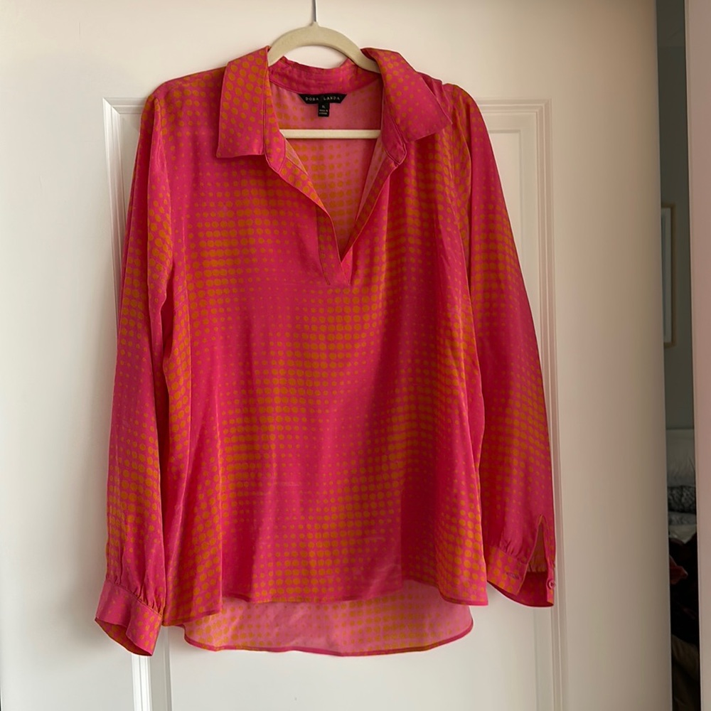 Dora landa 100% silk blouse
